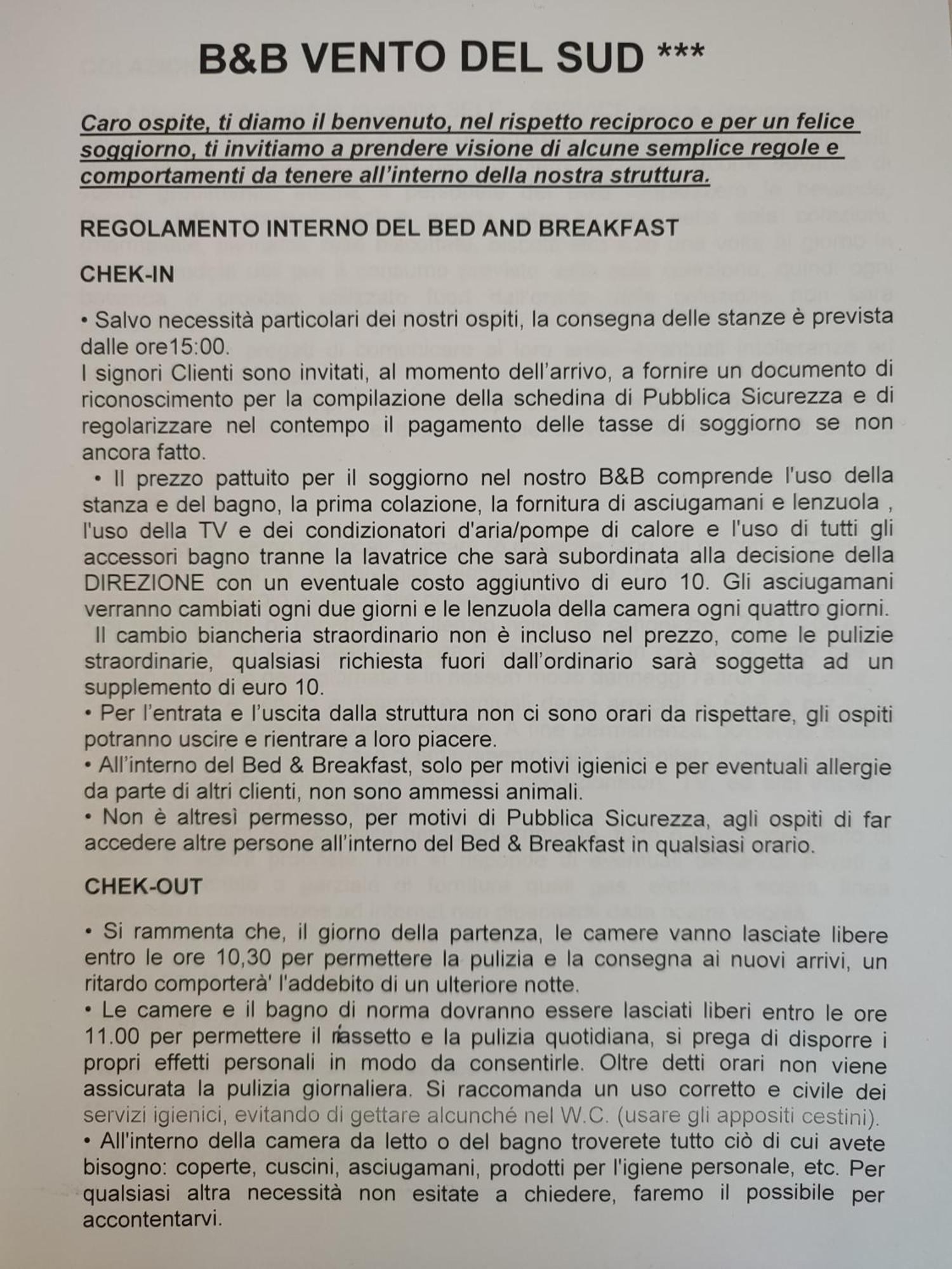 B&B Vento Del Sud Palermo Zewnętrze zdjęcie