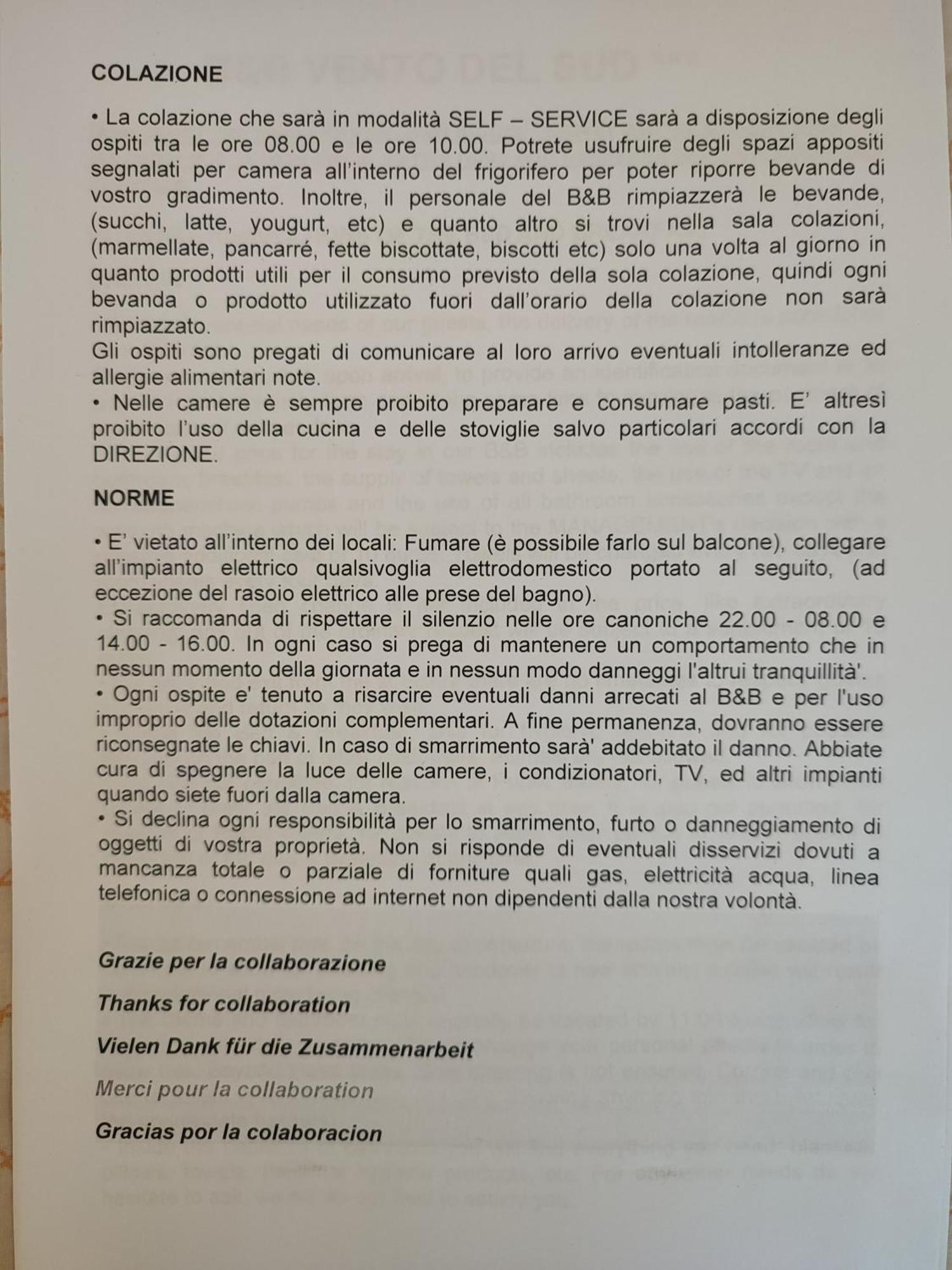 B&B Vento Del Sud Palermo Zewnętrze zdjęcie